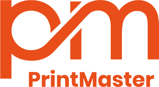Logo PrintMaster Przezroczyste Białe